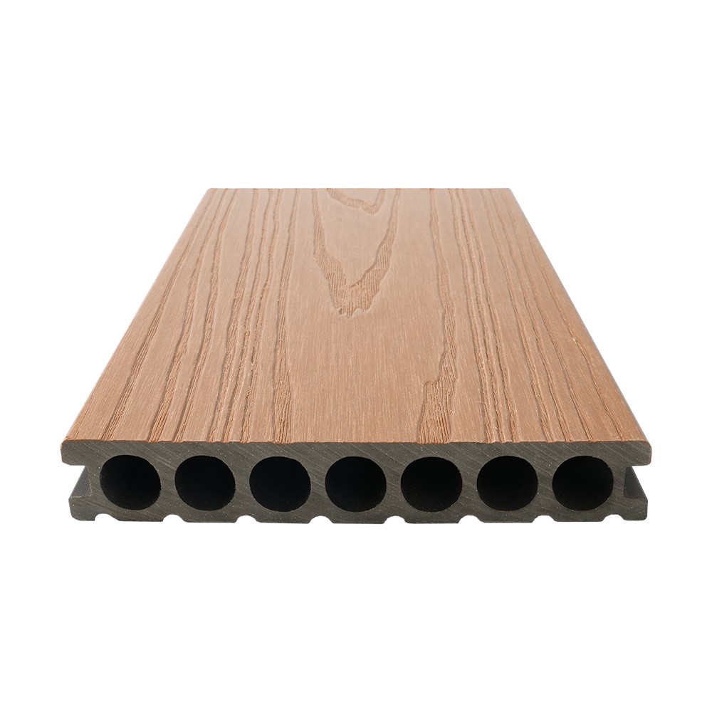 Decking in WPC a coestrusione a sette fori (struttura grossolana su un solo lato)