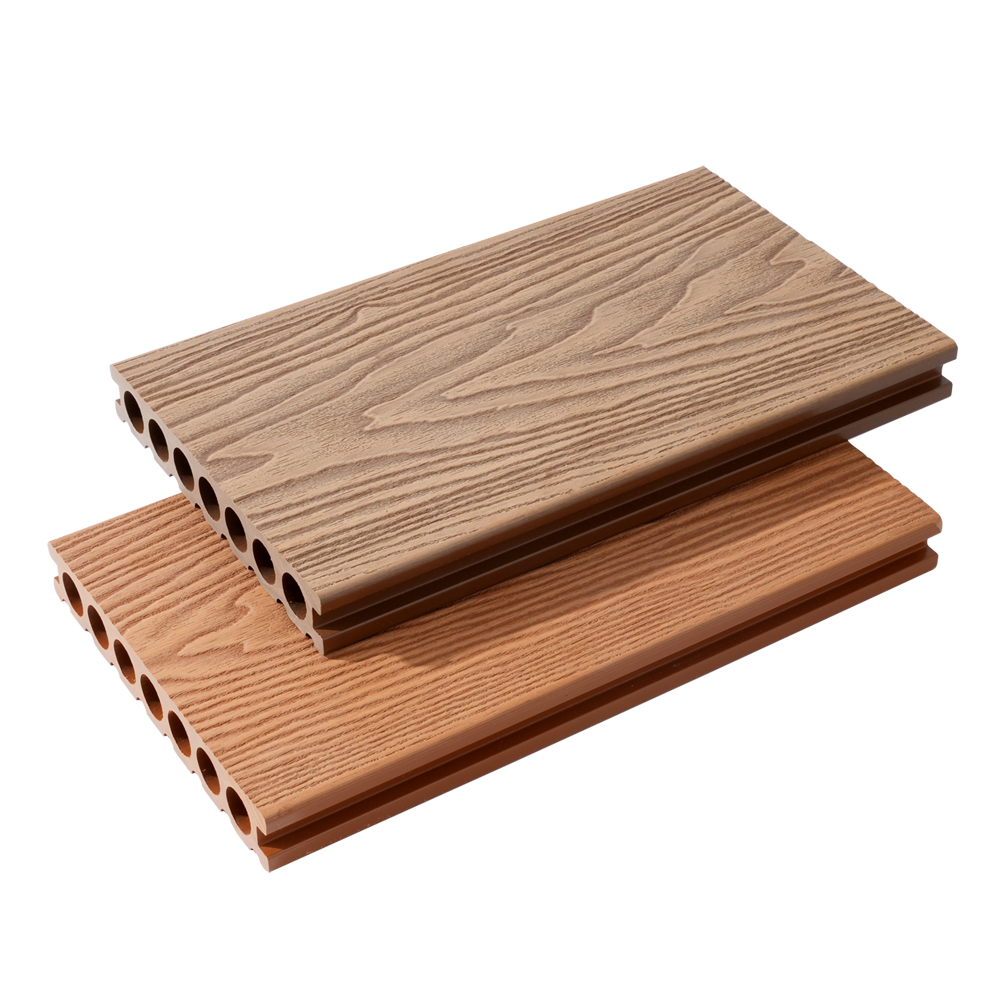 Decking in rilievo 3D WPC a sette fori (modello drago)